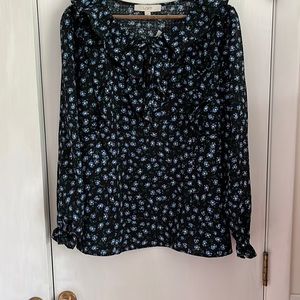 LOFT ruffled blouse
